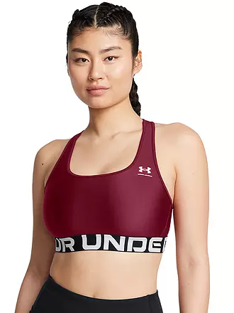 UNDER ARMOUR | Soutien-gorge de sport femme HeatGear® Armour à maintien moyen | dunkelrot